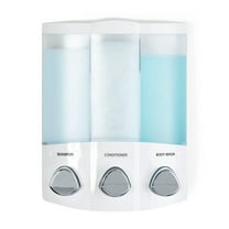 Better Living Products 76354-1 EURO TRIO Soap and Shower Dispenser White