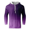 thumbnail image 3 of Zylarhe Male Gradient Hooded Long Sleeve Sweatshirt Athleisure Sweatshirt Mens Sweatshirt, 3 of 5