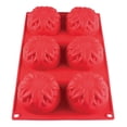 thumbnail image 2 of Excellante 3.89 Oz Dahlia High Heat Silicone Baking Mold, 6 Cavities, Comes In Each, 2 of 2
