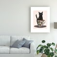 thumbnail image 3 of Trademark Fine Art 'Black Cat in Teacup' Canvas Art by Fab Funky, 3 of 3
