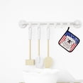 thumbnail image 3 of Carolines Treasures BB2150PTHD American Flag and White English Bulldog  Pair of Pot Holders  7.5HX7.5W multicolor, 3 of 3