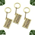 thumbnail image 3 of GOOHOCHY 3pcs llaveros de ábaco de seis filas titular de la llave creativa elegante llavero decoración de la llave pequeño regalo para hombres mujeres (dorado), 3 of 7