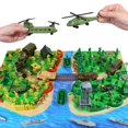 thumbnail image 1 of Set de juego militar Toy Army Men, 124 piezas, para niños de 3 a 12 años, 1 of 7