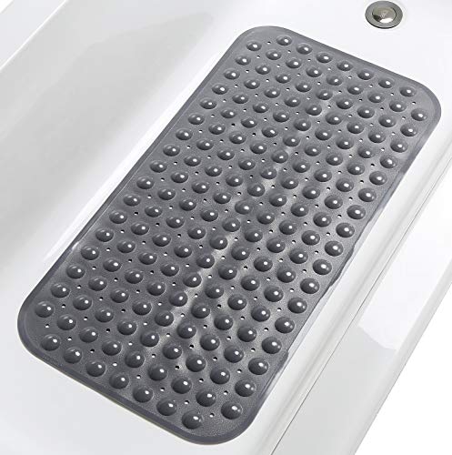 TIKE SMART Large Non Slip Bathtub Shower Mat 31 x16 Smooth Non TIKE SMART Large Non Slip Bathtub Shower Mat 31 x16 Smooth Non