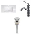 thumbnail image 1 of American Imaginations 35.5-in. W 1 Hole Ceramic Top Set In White Color - Overflow Drain Incl. AI-16620, 1 of 1