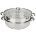 thumbnail image 4 of Steamer Pot Steel Steamer 2-Layer Steamer Pot For Home Kitchen Hotel Restaurant, 4 of 8