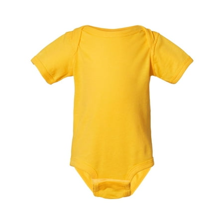 

Rabbit Skins - Infant Fine Jersey Bodysuit - 4424 - Yellow - Size: NB