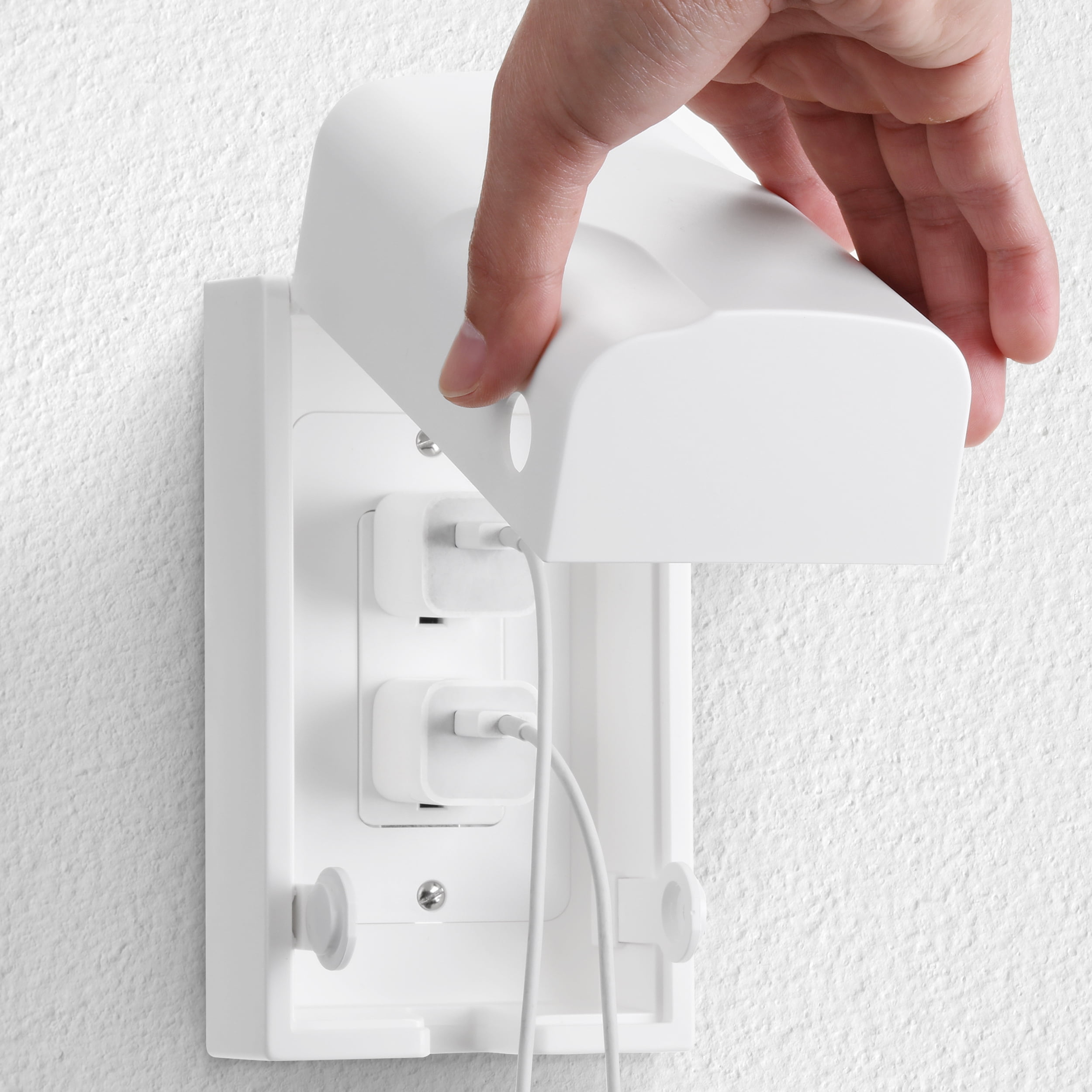 Bates - Baby Safety Outlet Cover Box, Outlet Covers Baby Proofing, Plug Covers for Electrical Outlets, Baby Proof Outlet Covers, Socket Covers for Outlets, Child Proof Outlet Cover, Outlet Box Cover
