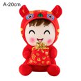 thumbnail image 2 of Gwong Juguete Chino Año Nuevo Juguetes Festivo Colección de regalo de Año Nuevo Coleccionable Festivo Zodiaco Chino Bebé Tigre Tigre Juguete de peluche para Decoración Gwong 30013833, 2 of 6
