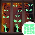 thumbnail image 5 of Halloween Glow in The Dark Decorations Weird Eyes Sticker Green Luminous Stars 3D Eyes Wall Decor Ghost Spooky Eyes Window Clings for Kids Halloween Party Supplies, 5 of 5