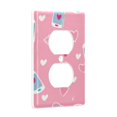 thumbnail image 2 of Yayeee Duplex Wall Plate 1-Gang 4.5"x2.7" Home Receptacle Light Switch Decorative Outlet Cover, Love Connection, 2 of 7