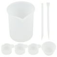 Weiweiguan 1 Set of Measuring Cup for Resin Epoxy Resin Mixing Stick