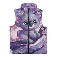 thumbnail image 4 of Pzuqiu Koalas Girls Sleeveless Vests Lightweight Soft Full Zip Winter Sleeveless Jacket with Pockets Personalized Wind Proof Casual Clothes for Girls 11-12 for Everyday Wear, 4 of 7