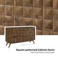 thumbnail image 4 of 53" Buffet Sideboard 3 Doors Storge Accent Cabinet with Adjustable Shelves and Drawer Walnut, 4 of 9