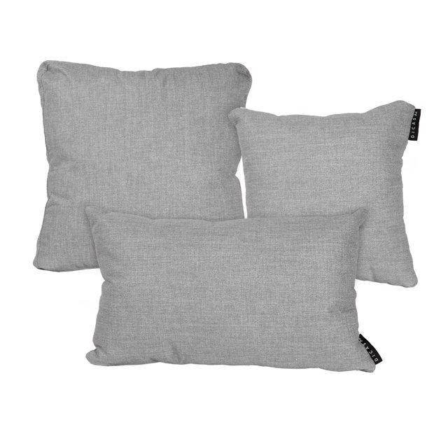 Set de 3 Cojínes Decorativos (1 Cuadrado Ch + 1 Cuad Gde y 1 Rectangular) DICASA Belu Alfa Delta Zita