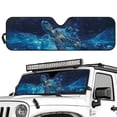 thumbnail image 2 of Psesaysky Blue Sea Turtle Automotive Sunshade Comes with Storage Bag, Keep Car Interior Cool,Universal Windshield Sun Shade Fit for Cars, Off-road Vehicle, Trucks, SUV (52.95x16.14 inch), 2 of 7