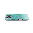 thumbnail image 4 of DesignSkinz Scratch-Resistant Hard Slim Case Compatible with iPhone 15 Pro Max (Compatible with MagSafe) - Turquoise Unfocused Glimmer, 4 of 9