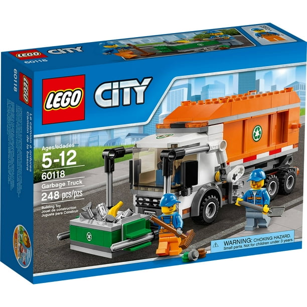 Net zo lid Middag eten LEGO City Great Vehicles Garbage Truck 60118 - Walmart.com