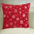 thumbnail image 6 of Christmas Pillow Cover Cushion Cover Square Zippered Decorative Throw Pillow Cover Pillow Case for Couch Holiday Chair Party 45x45cm, 6 of 8