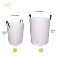 thumbnail image 4 of Uemuo Kawaii Cat Paw Pattern Circular Laundry Hamper Basket with handles,Collapsible laundry basket,Large capacity laundry hamper,Laundry Organizer-Small, 4 of 8