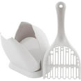 thumbnail image 4 of Petmate Scoop 'N' Hide Cat Litter Scoop with Discreet Litter Scoop Holder, White, 4 of 5
