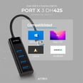 thumbnail image 3 of HUB ACTECK PORT X 3 DH425 4 en 1 USB 3.0 Negro AC-934664 negro Acteck DH425, 3 of 5
