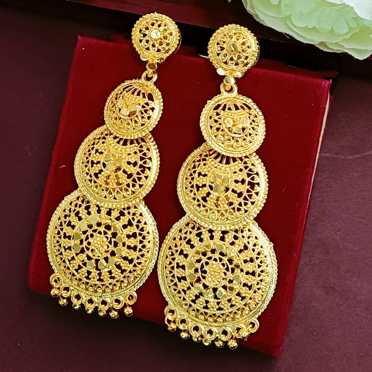 Indian Jewelery Traditional Jewelry High Quality Golden Tone 
