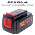 thumbnail image 2 of Batería Biswaye 40V MAX 3.0Ah para herramientas Black & Decker, 2 of 9