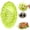 Green, variant on SomWiBe Flower Sink Strainer Basket for Kitchen Drain Hair Catcher Food Filter for Bathroom Basin Grey All Ages All Ages 4.3 in 1 Count