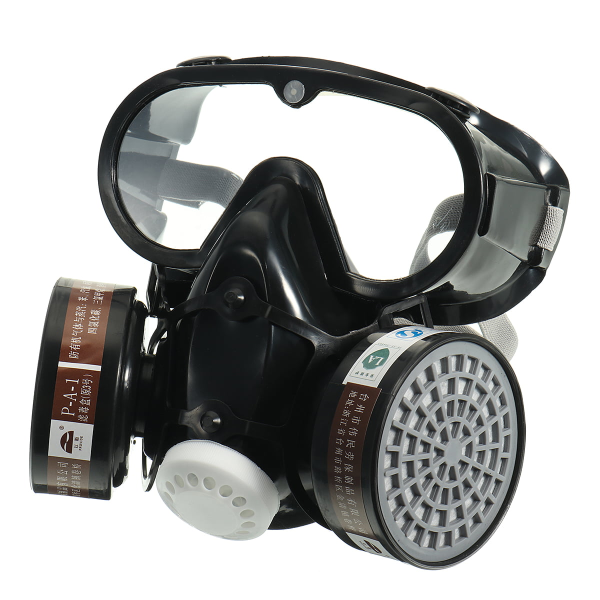 Hot Half Face Painting Spraying Respirator Gas Mask Safety Work Eye Goggle Set 