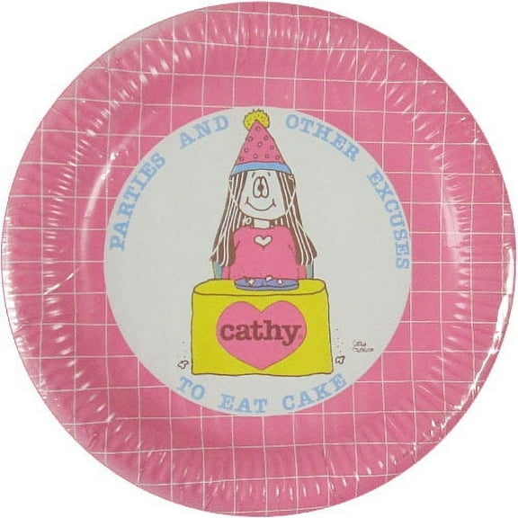Cathy Vintage 1983 Large Paper Plates (8ct)