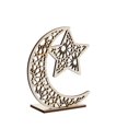 thumbnail image 4 of ZAXARRA Eid Crafts Night Light, Battery Operated 3D Wooden Moon Shaped LED Light Home Table Decor, 4 of 6