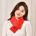 thumbnail image 4 of Thermal Scarf 3 Level Adjustable USB Rechargeable Winter Cold Protection USB Heated Scarfs for Outdoor, 4 of 5