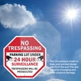 thumbnail image 4 of No Trespassing Parking Lot Under 24 Hour Surveillance Trespassers Will Be Prosecuted (5 Pack) 6 inch X 6 inch Octagon Vinyl Label Decal Sticker Weather Resistant, UV Protected, Made in, 4 of 5