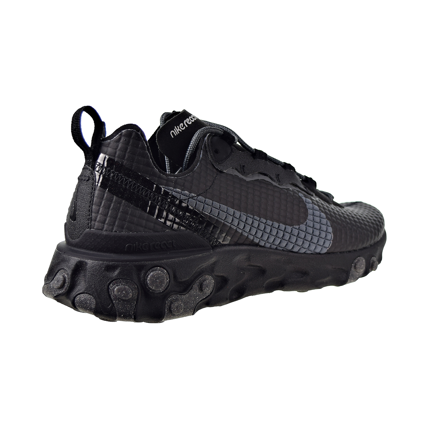 Nike React Element 55 PRM Men's Shoes Black-Dark Grey-Anthracite ci3835-002 - image 3 of 6