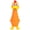 Orange, variant on Outward Hound Big Squeak Latex Free Dino Trq MD
