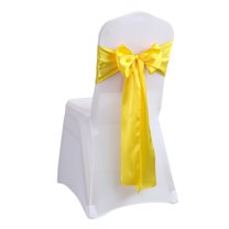 kjfeif Satin Chair Sashes Bows-Chair Ribbon Ties Back Sash for Wedding Party Events Banquet Chair Cover Decoration(6.69x108.35inch)