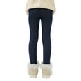 thumbnail image 4 of BULLPIANO 2-13Y Girls Winter Warm Thicken Fleece Leggings Kids Solid Color Tights Long Pants, 4 of 7