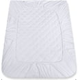 thumbnail image 4 of Protector de colchón impermeable acolchado de algodón para cuna Gilbins, 4 of 4