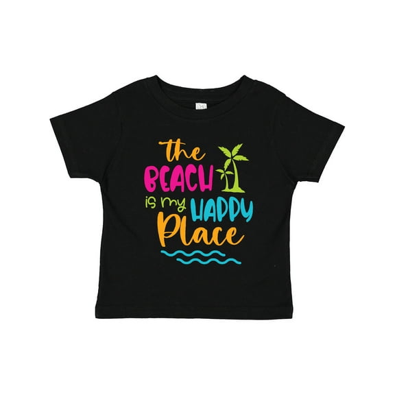 Inktastic Spring Break the Beach is My Happy Place Boys or Girls Toddler T-Shirt