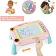 thumbnail image 4 of Tablero de dibujo magnético para niños pequeños, tablero grande para garabatear, almohadilla de dibujo para pintura con patas de mesa desmontables para niñas y niños, 4 of 6