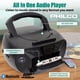thumbnail image 5 of Philco Reproductor de CD portátil Boombox reproductor de casete combinado con Bluetooth, radio FM reproductores de CD para el hogar, reproductor de cinta de casete, entrada auxiliar compatible MP3/WMA, 5 of 5