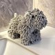 thumbnail image 1 of wonima44 Cute Puppy Chenille Hand Towel for Bathroom Kitchen 10.2x5.1 Inch Fluffy Soft Absorbent Chenille Towel Funny Hand Towels Gift for Women Dog Lovers (Grey), 1 of 1