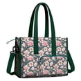 thumbnail image 2 of Teacher Tote Bag,Pioneer Flower Floral Print Pattern Teacher Utility Tote Bag,Large Work Tote Bags for Women with Multiple Pockets,Top Zipper Closure,13.8x10.6x6.7 Inch, 2 of 5