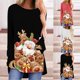 thumbnail image 5 of Camisas Navideñas Para Mujer, Camisetas de Manga Larga Con Estampado de Estilo Étnico, Sudadera Informal de Invierno Y Otoño, Jersey Acogedor, Blusa Odeerbi ODB206575, 5 of 6