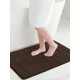 thumbnail image 3 of 1pc Minimalist Black Soft Slow Rebound Memory Foam, Water Absorbent And Anti-slip Bath Mat, Bathroom Mat, 3 of 3