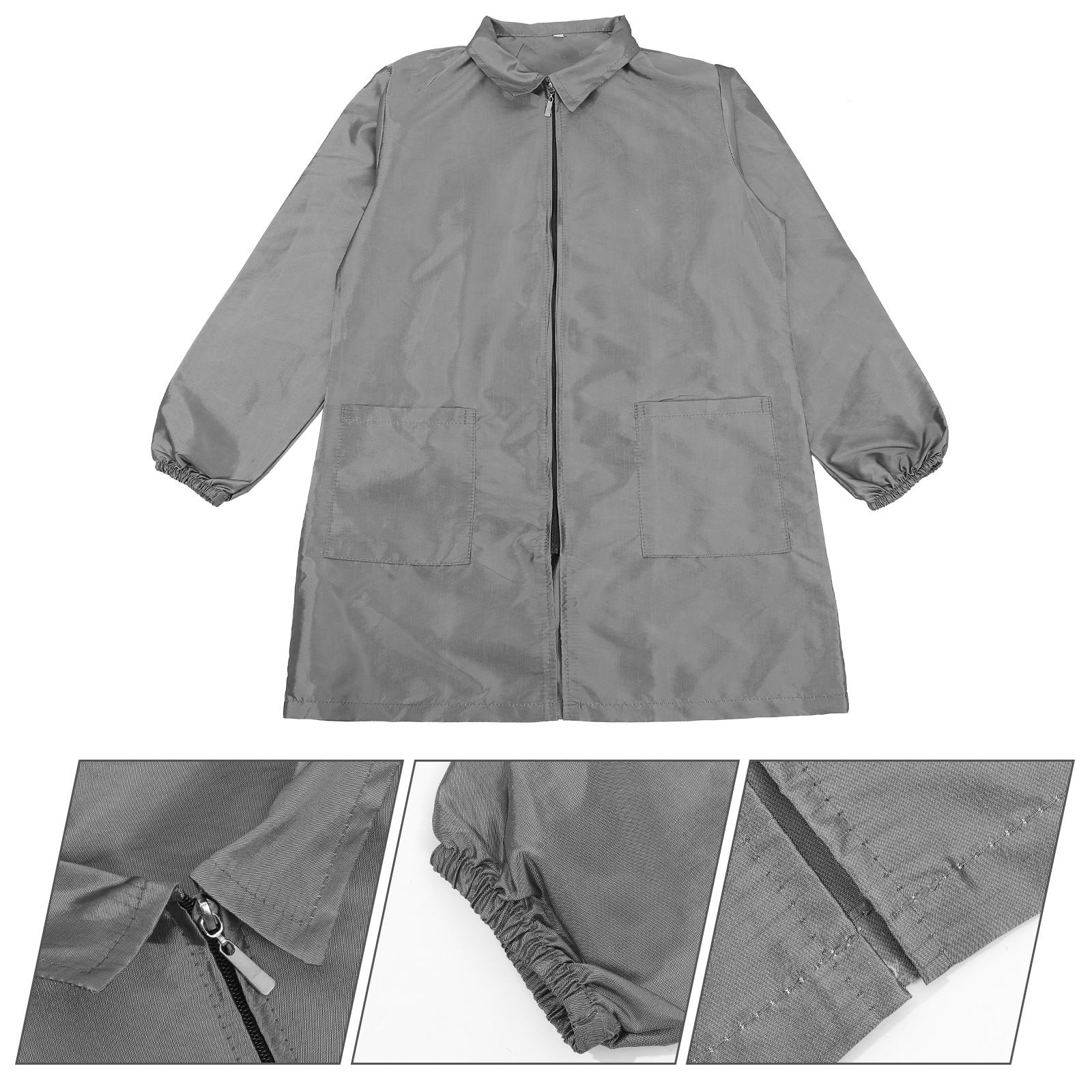 HONMEET Grey Brocade Polyester Grooming Apron Comfortable Pet Shop Workwear