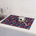 thumbnail image 6 of Gaeub colorful Skull Retro Print Dish Drying Mats For Kitchen Counter, Kitchen Drying Mat, Large Dish Drying Pad for Kitchen Counter, Microfiber Dish Drying Mat for Sinks, Drainer Mats, 18x24in, 6 of 7