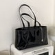 thumbnail image 3 of Bolso Cuero Patente Mujer S Pu Cu Gran Capacidad Bolsita Femenino, 3 of 9