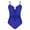 Blue, variant on Xfvqtps One Piece Swimsuit Women Cutout Ruched U Wire Front Adjustable Straps Tummy Control Solid Color Monokini Bathing Suit for Beach Blue
